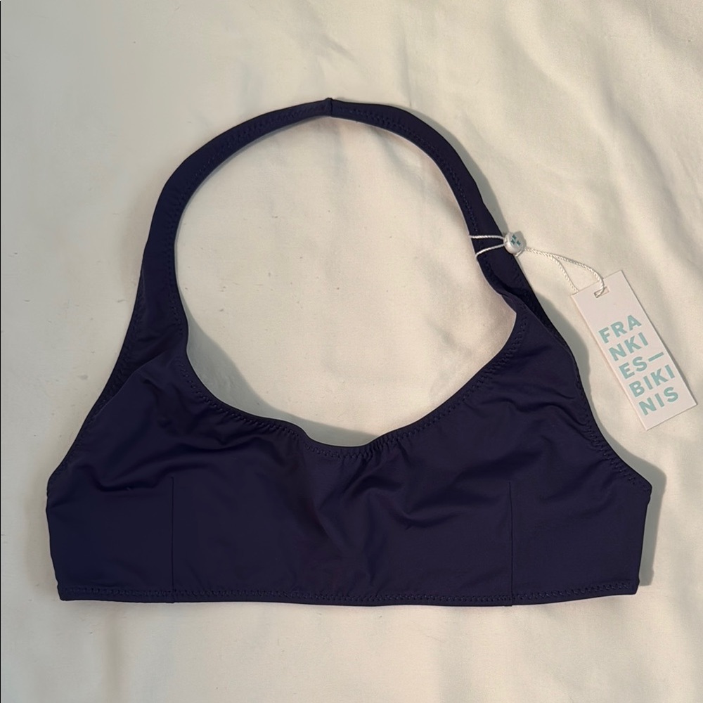 Frankie's Bikinis Women's Navy Swim Top